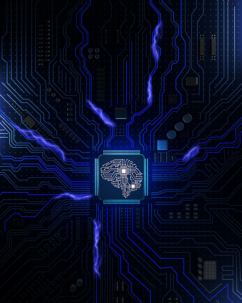 Computer circuit board socket in the form of the human brain